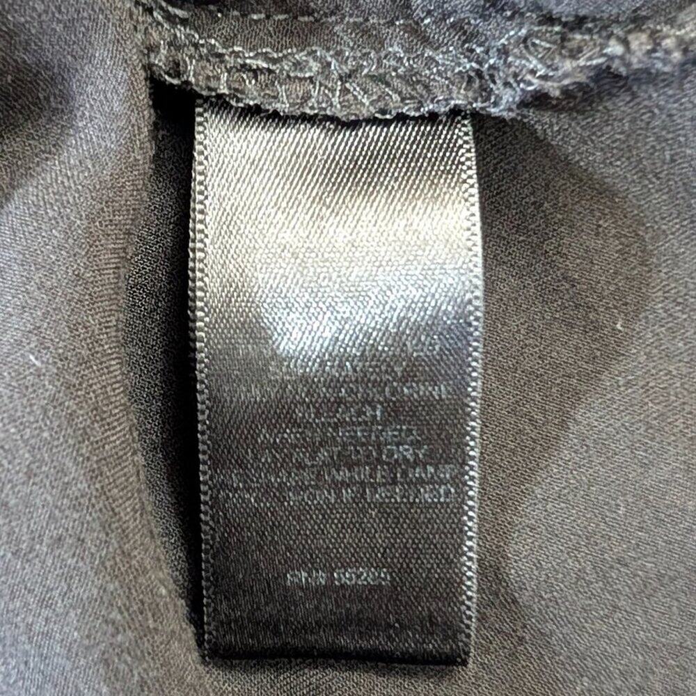 Express Black Lightweight Button-Front Blouse Wit… - image 6